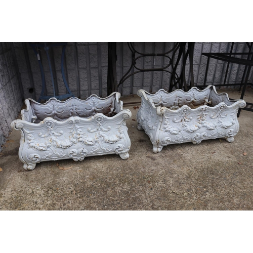 Pair of antique French cast iron