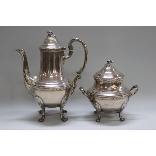 Antique French silver plated coffee