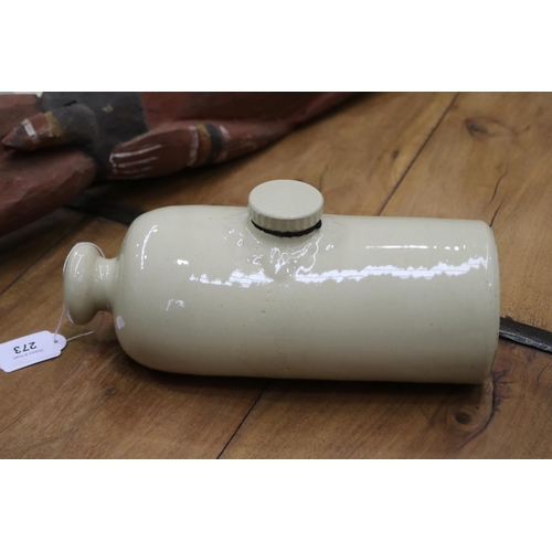 Ceramic pot water bottle, approx 26cm