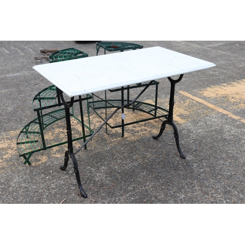 Vintage French marble topped bistro