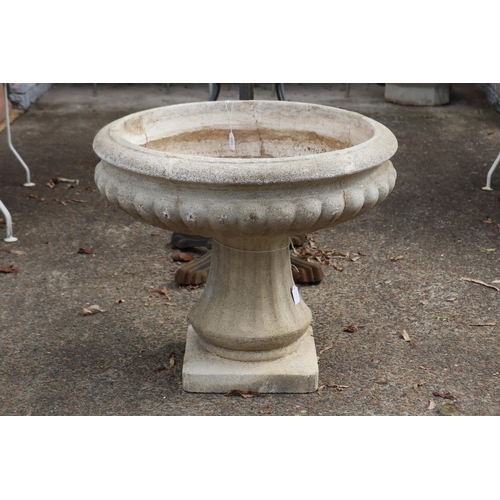 Old French composite stone planter on