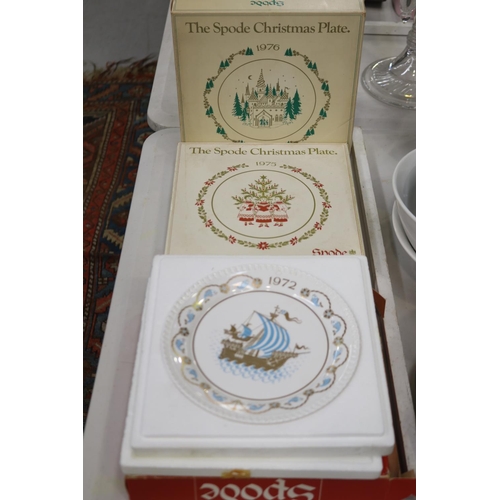 Spode Christmas plates in original packaging