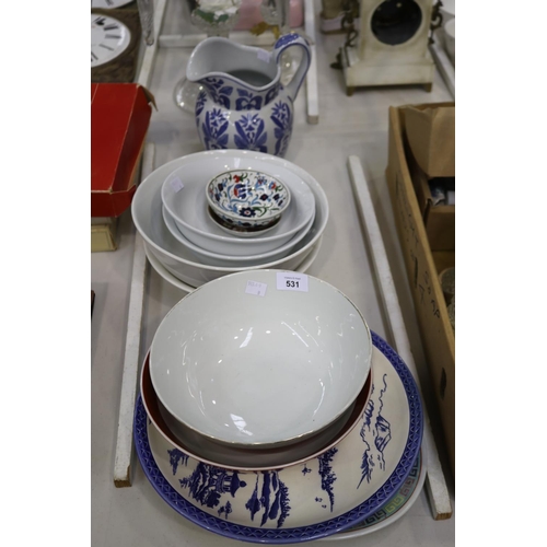 Assortment of Oriental dishes, platter