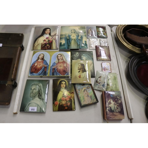 Religious items, approx 19cm x 24cm