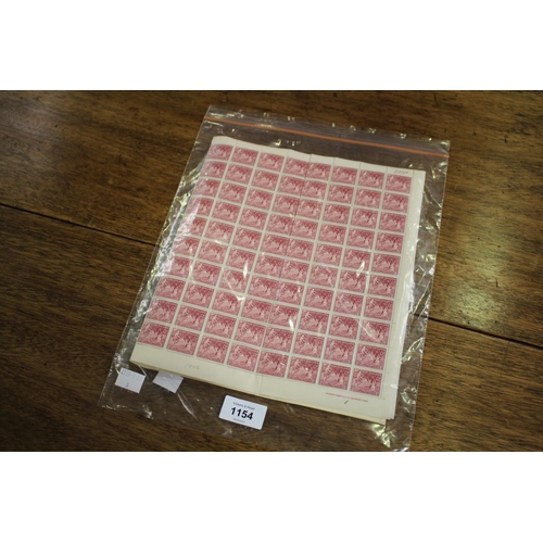 Two sheets of vintage New Zealand stamps