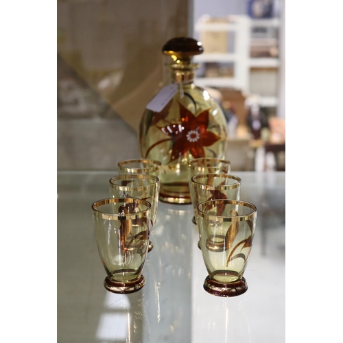 Contemporary decanter & matching