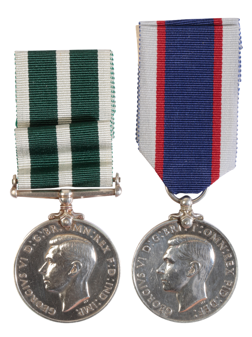 TWO GV NAVAL LSGC MEDALS GV Royal