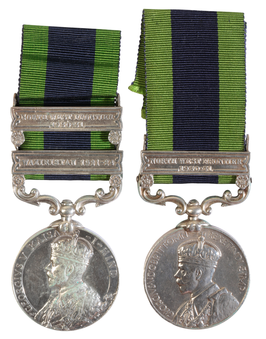 TWO INDIAN GENERAL SERVICE MEDALS