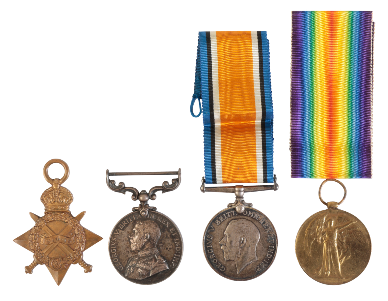 A CASUALTY MILITARY MEDAL GROUP TO PTE