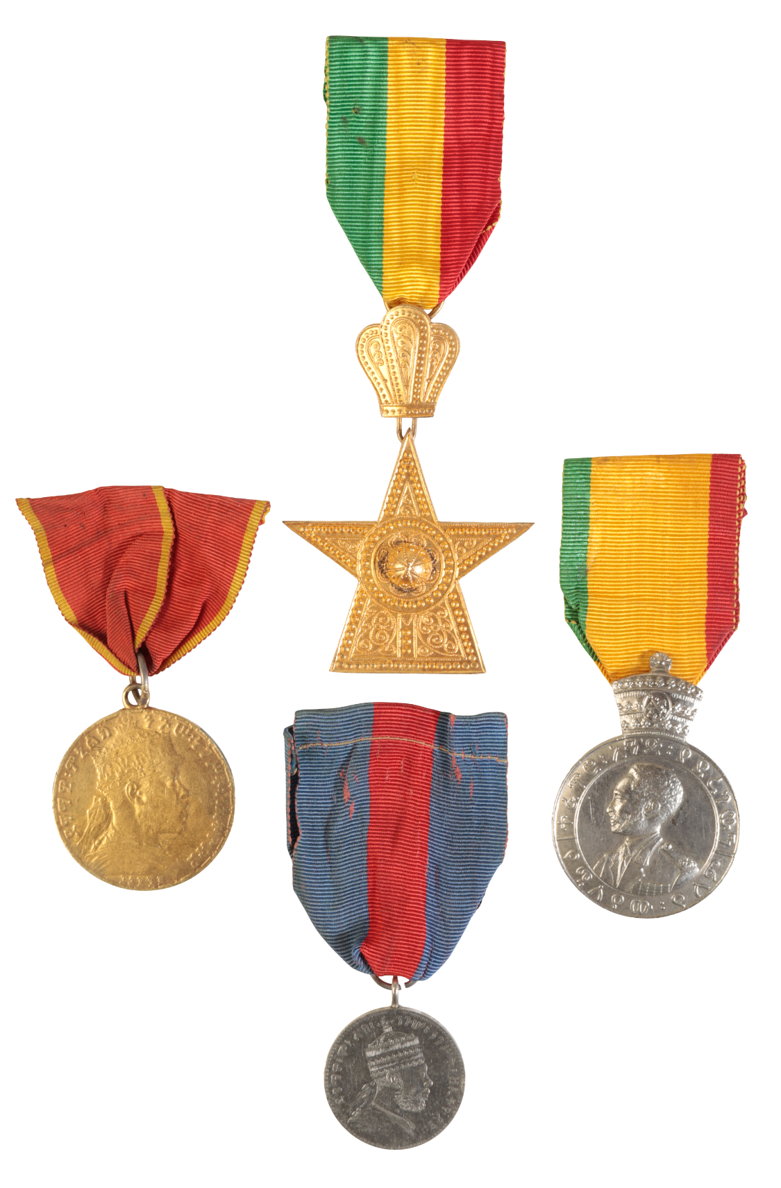 ETHIOPIA. FOUR ORDERS AND MEDALS