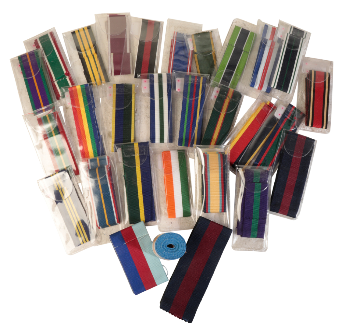 BRITISH MEDAL RIBBONS Approximately 3ade15