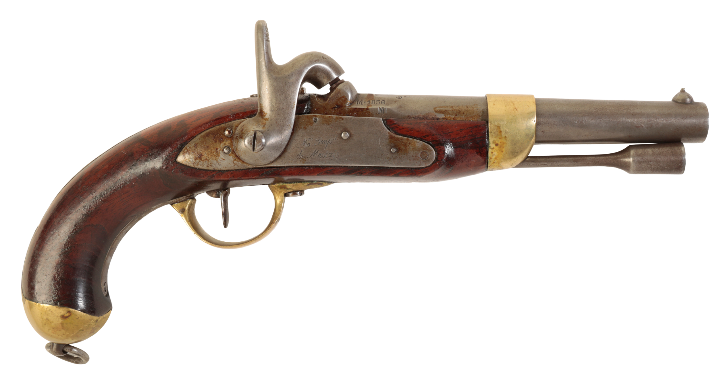 A CRIMEAN WAR FRENCH OFFICERS PISTOL