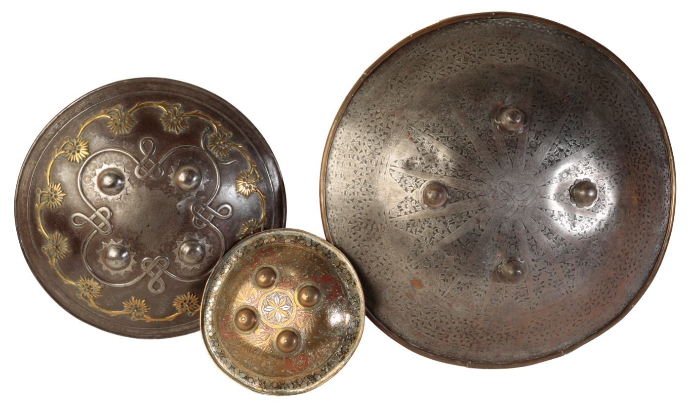 A INDO-PERSIAN METAL SHIELD with