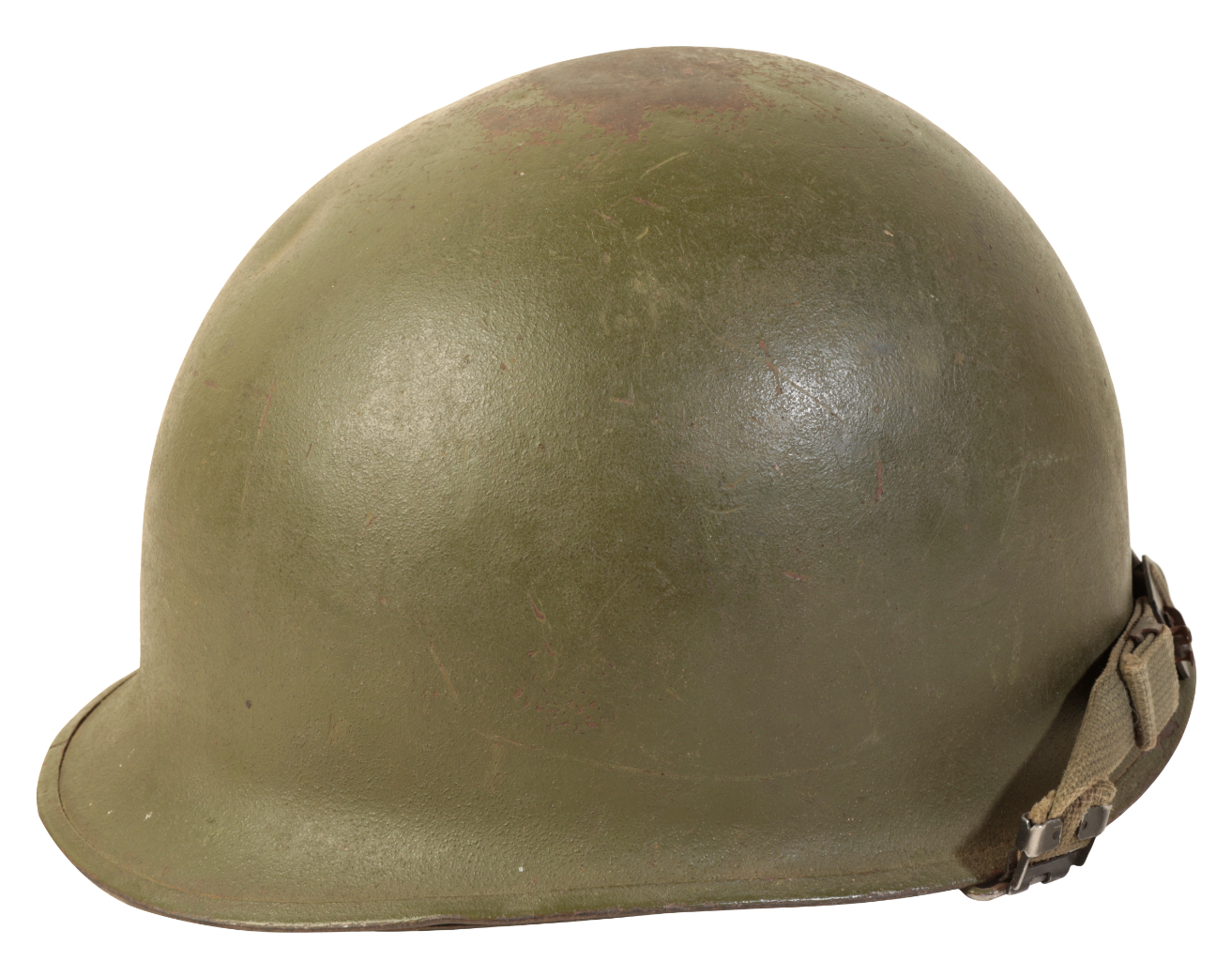 A WWII AMERICAN M1 HELMET with original