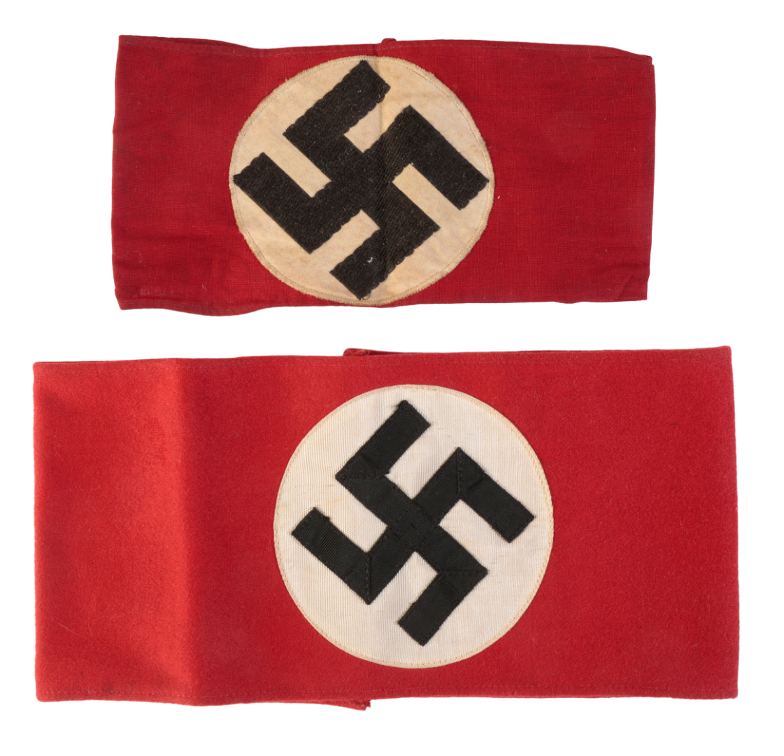 NSDAP ARM BANDS One late war example,