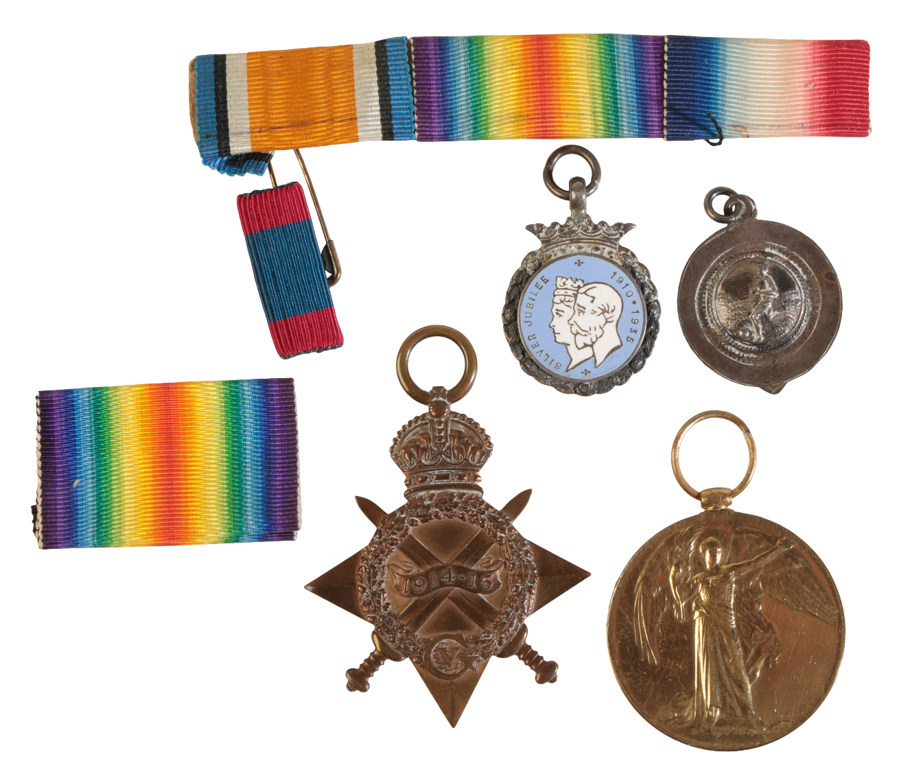 A 1914/15 STAR AND VICTORY MEDAL TO