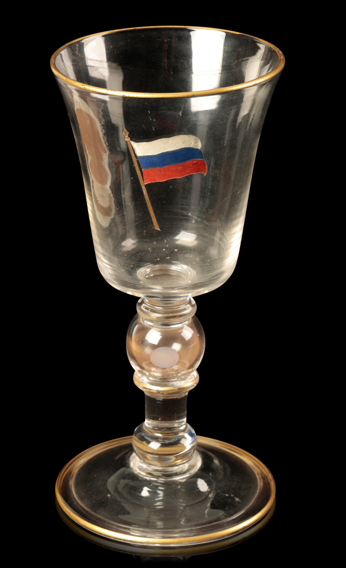 A LARGE RUSSIAN PARCEL GILT GOBLET 3adf10