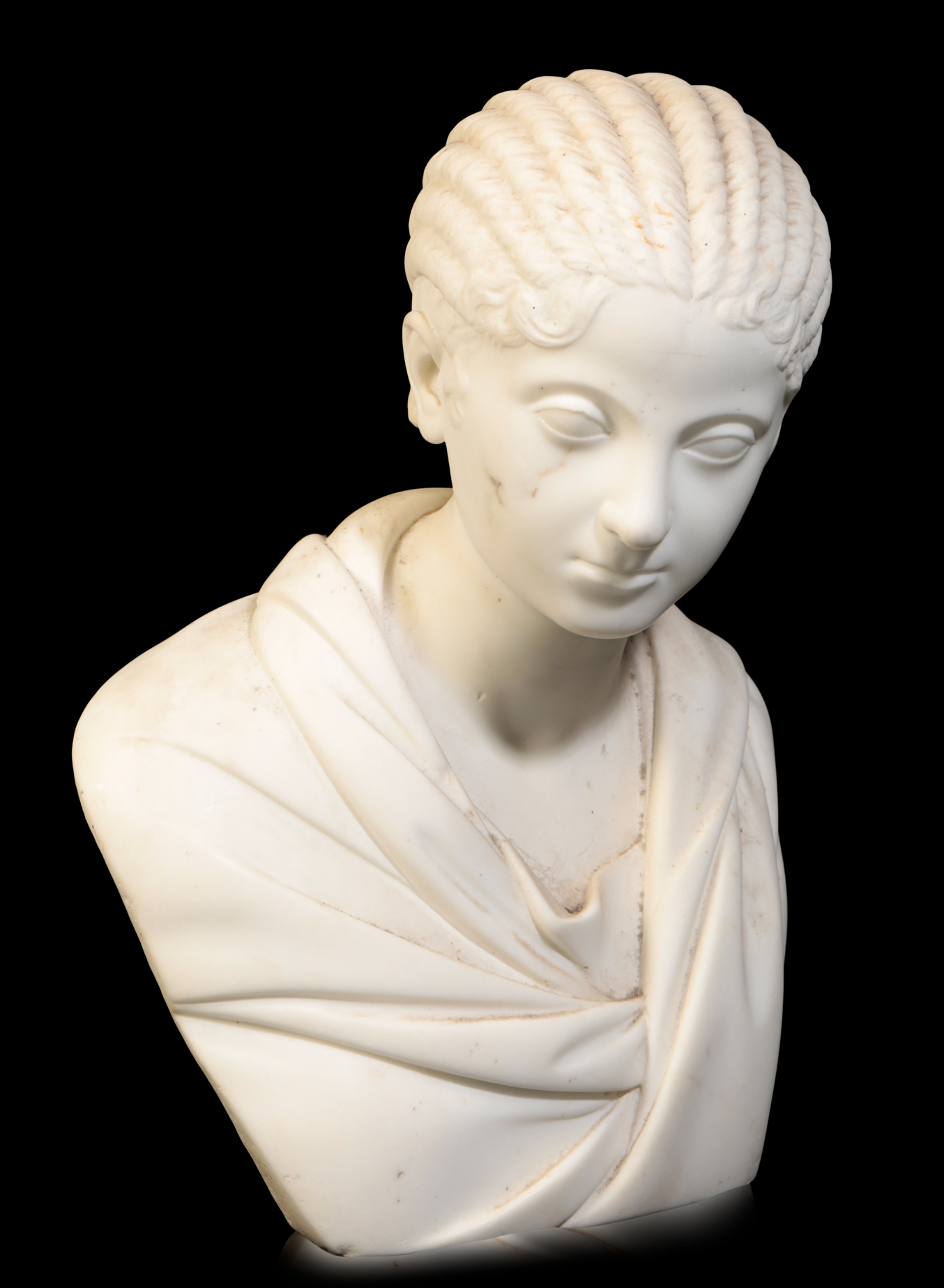 AFTER THE ANTIQUE A MARBLE BUST 3adf4f
