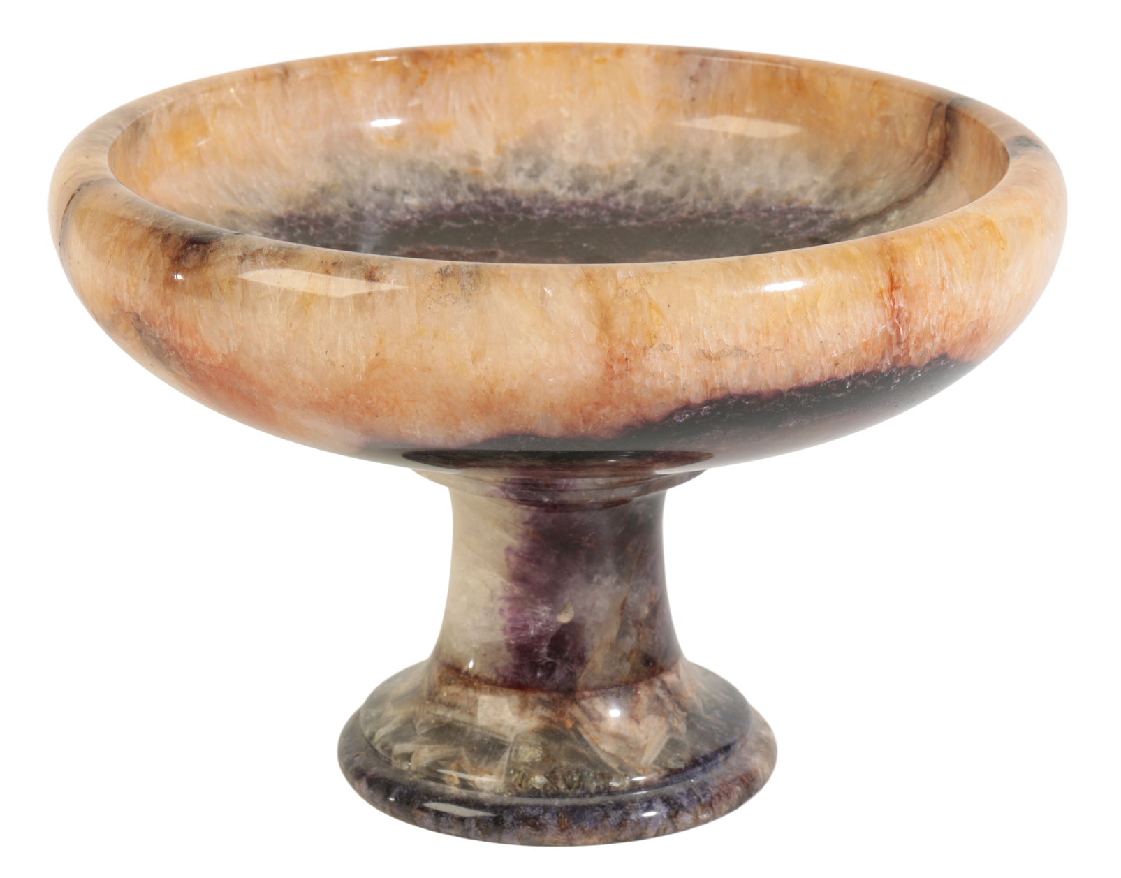 A BLUE JOHN TAZZA of neoclassical form,