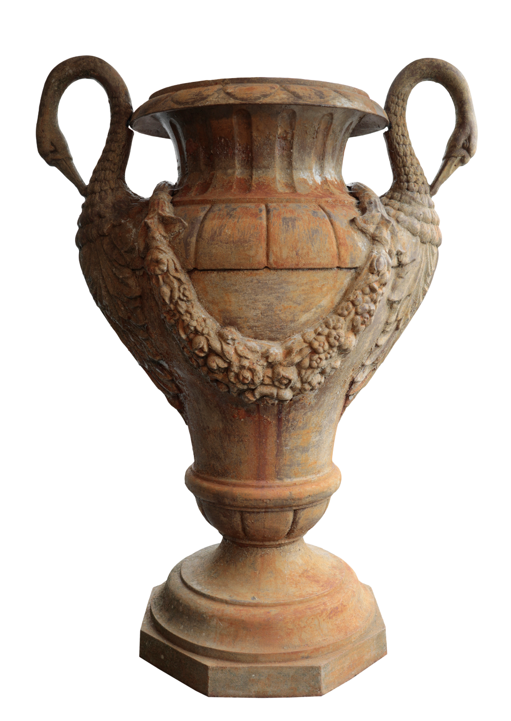 A CAST IRON MONUMENTAL URN 19th