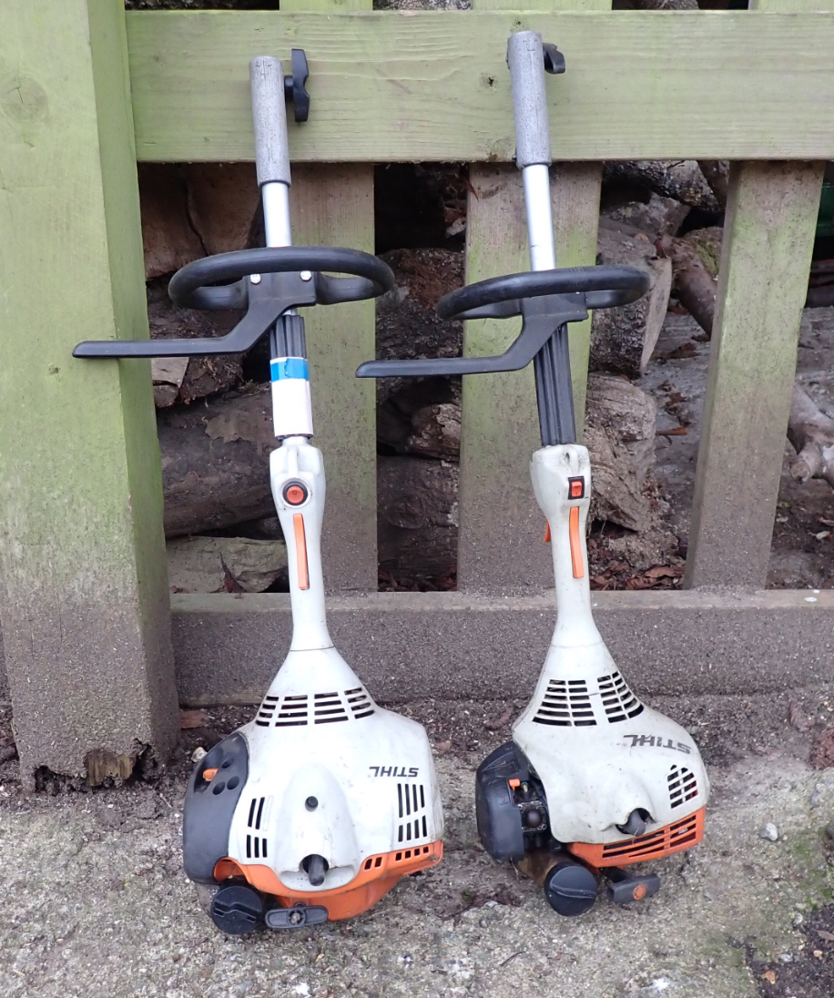 TWO STIHL PETROL BRUSH CUTTER ENGINES