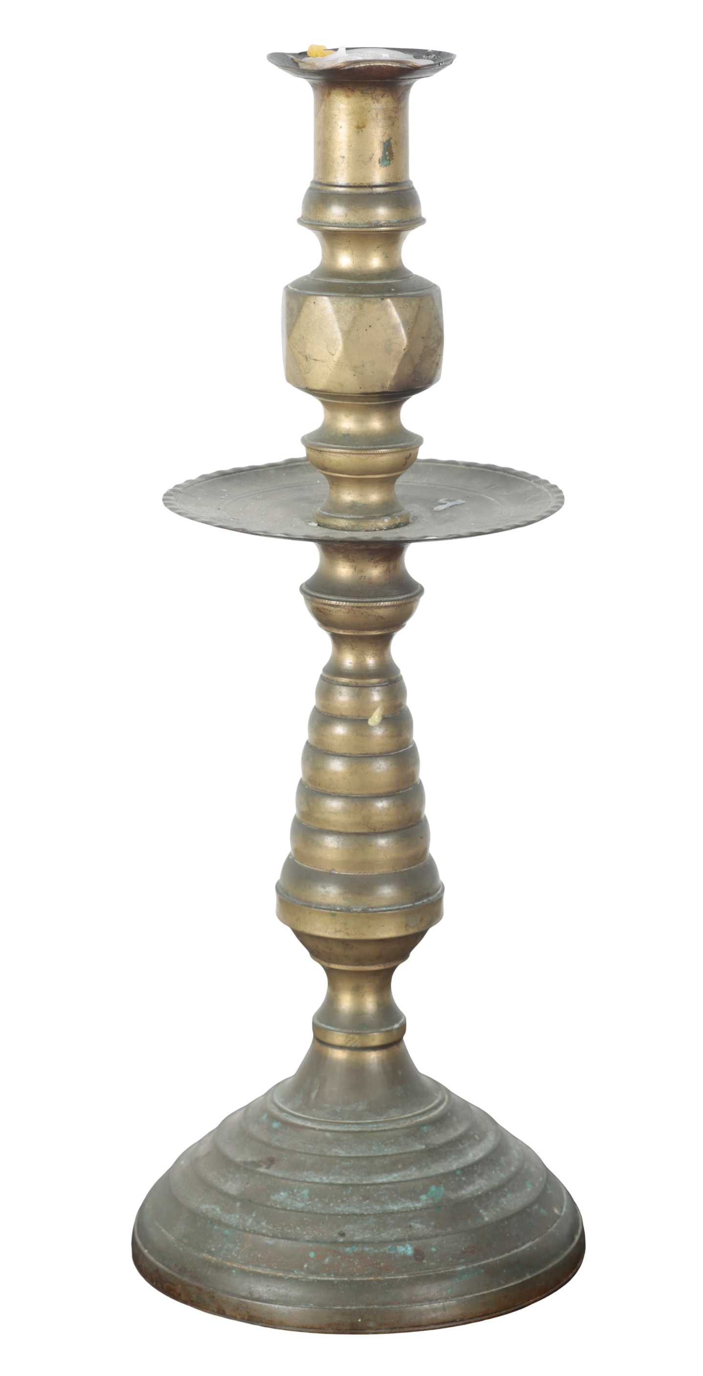 A LARGE OTTOMAN BRASS CANDLESTICK 3ae041