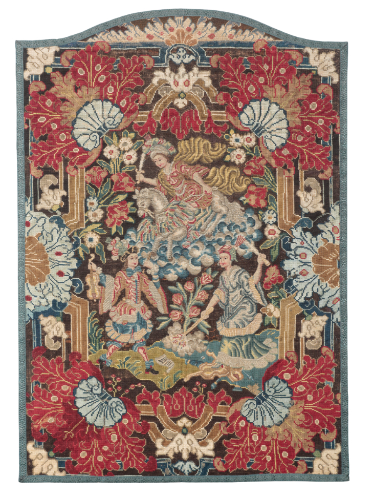 AN 18TH CENTURY NEEDLEWORK depicting 3ae072