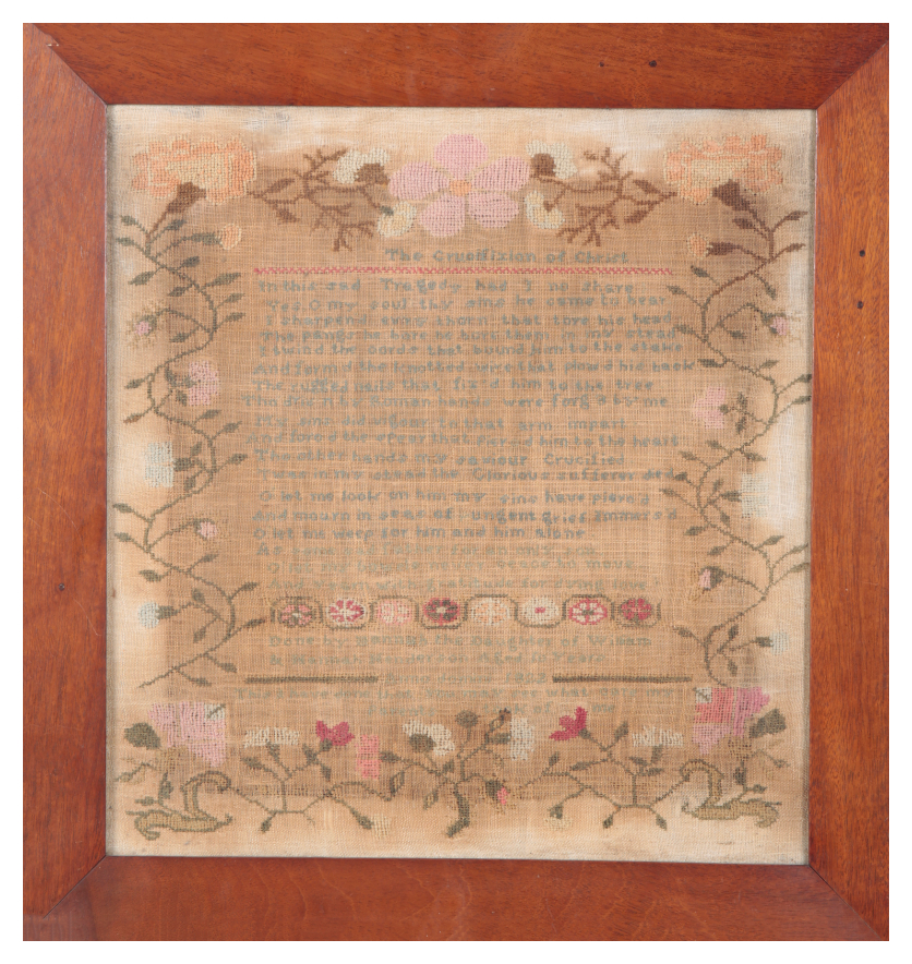 A GEORGE IV SAMPLER dated 1822, signed