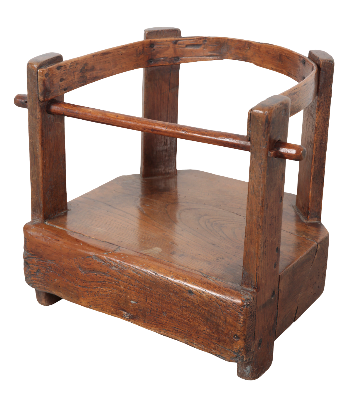 A PROVINCIAL ELM CHILDS CHAIR 19th