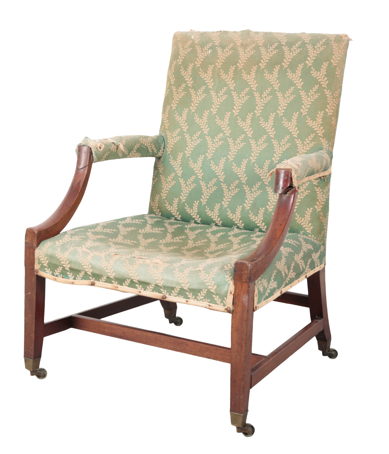 A GEORGE III MAHOGANY ARMCHAIR 3ae0e9