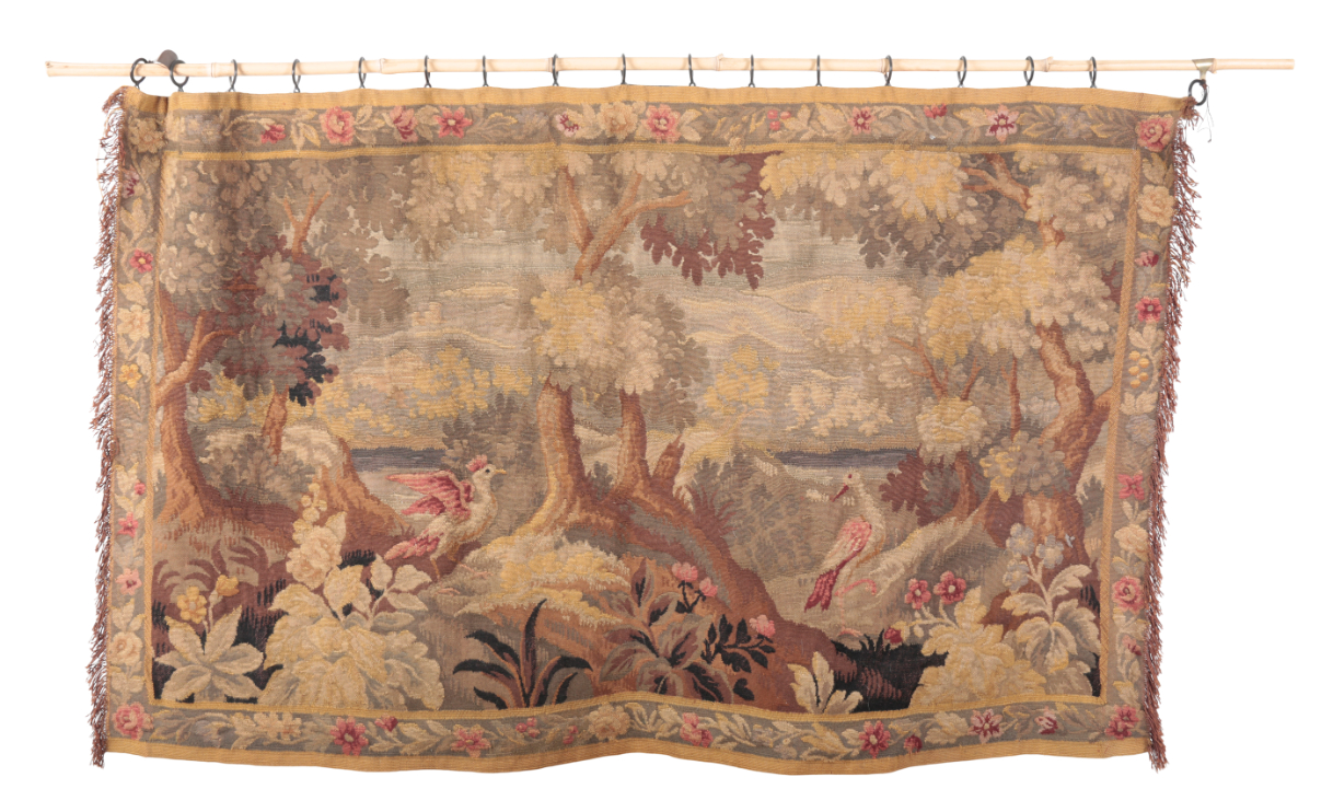 A 17TH CENTURY STYLE HANGING TAPESTRY 3ae11e