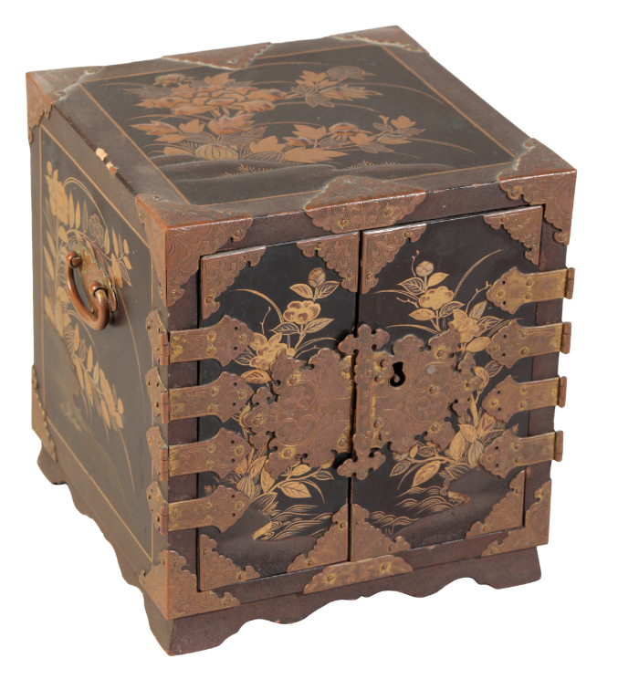 A JAPANESE LACQUER TABLE CABINET