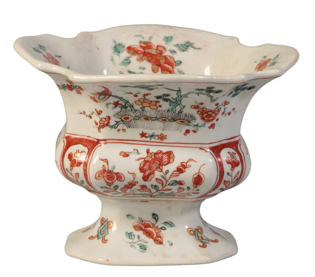 AN ARITA SMALL OBLONG BOWL of European