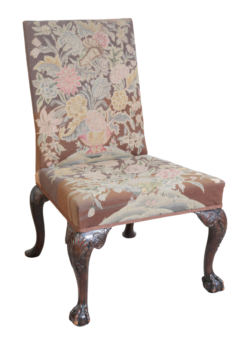 A GEORGE II STYLE MAHOGANY CHAIR 3ae1fc