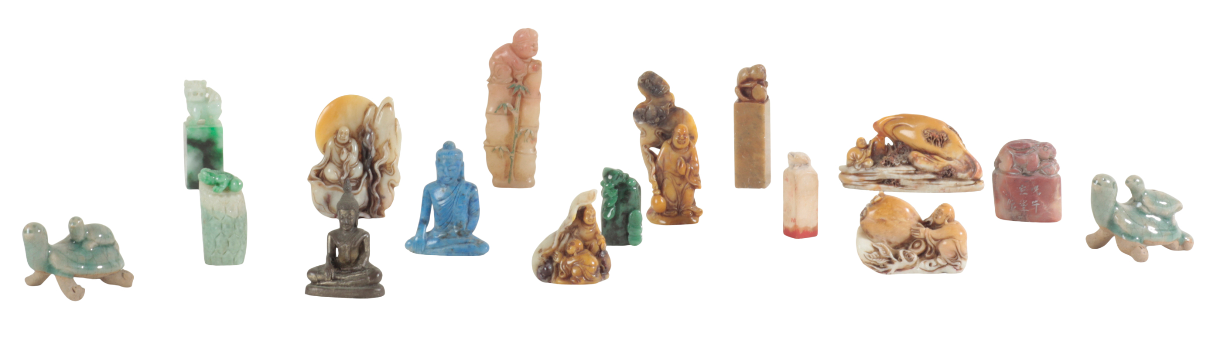 A COLLECTION OF SMALL CHINESE SOAPSTONE 3ae22f