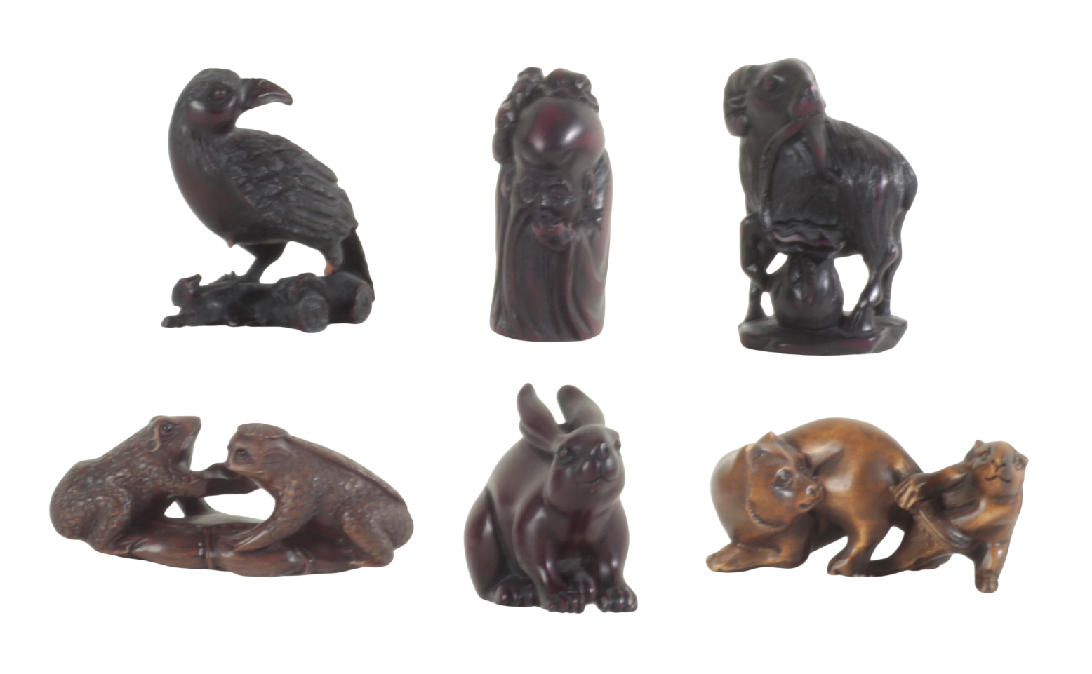 A COLLECTION OF SIX JAPANESE NETSUKE 3ae27a