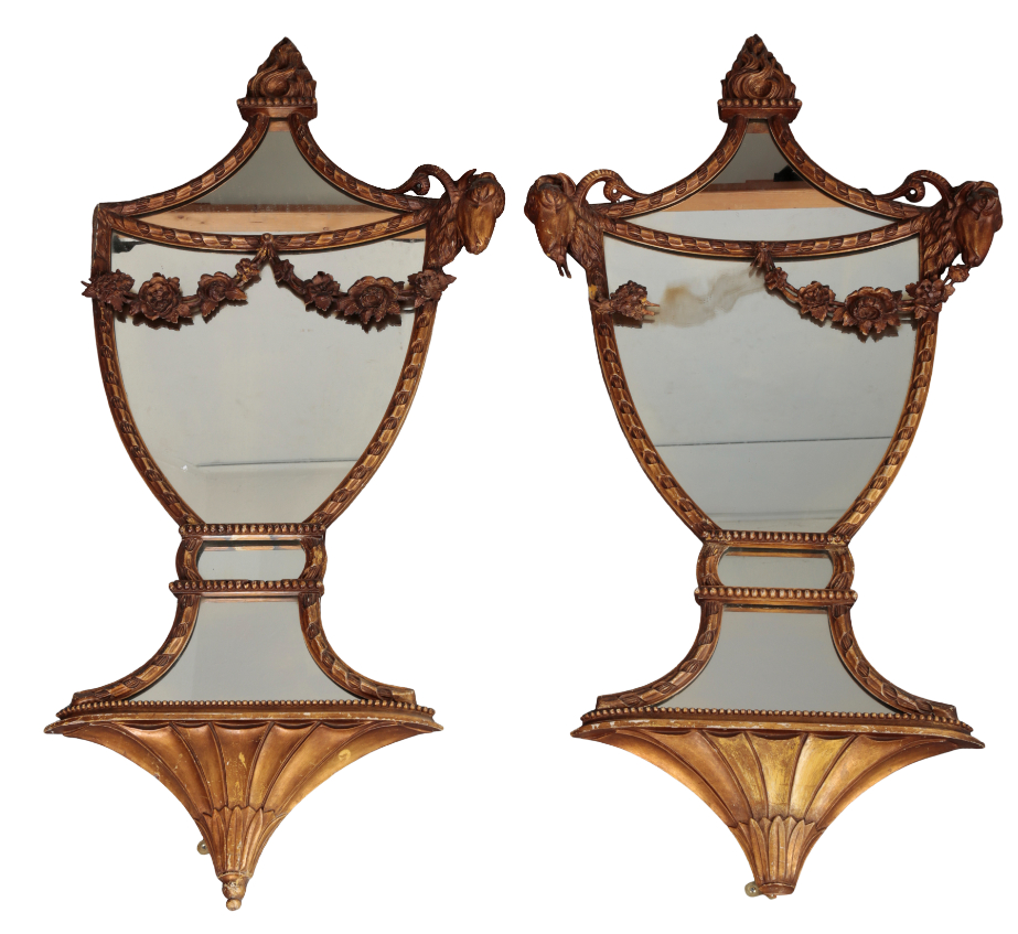 A PAIR OF REGENCY STYLE GILTWOOD 3ae2fc