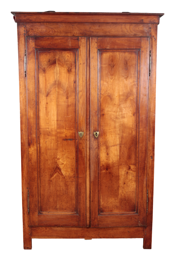 A FRENCH FRUITWOOD ARMOIRE 19th