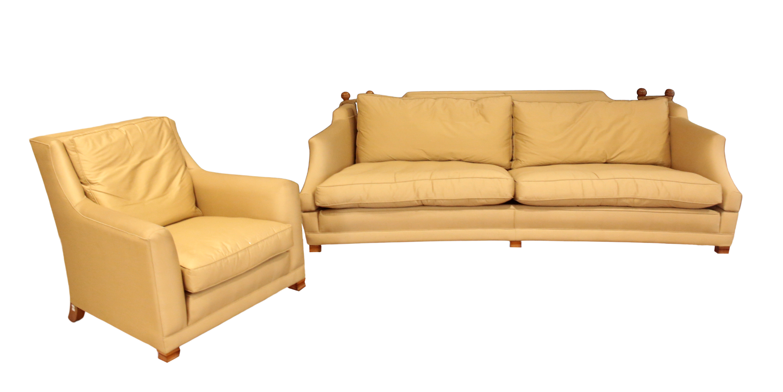 A KNOLE SOFA AND MATCHING CHAIR 3ae300