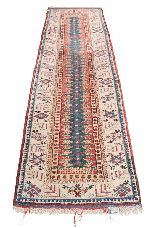 A SERAB STYLE RUNNER woven in blue 3ae32b