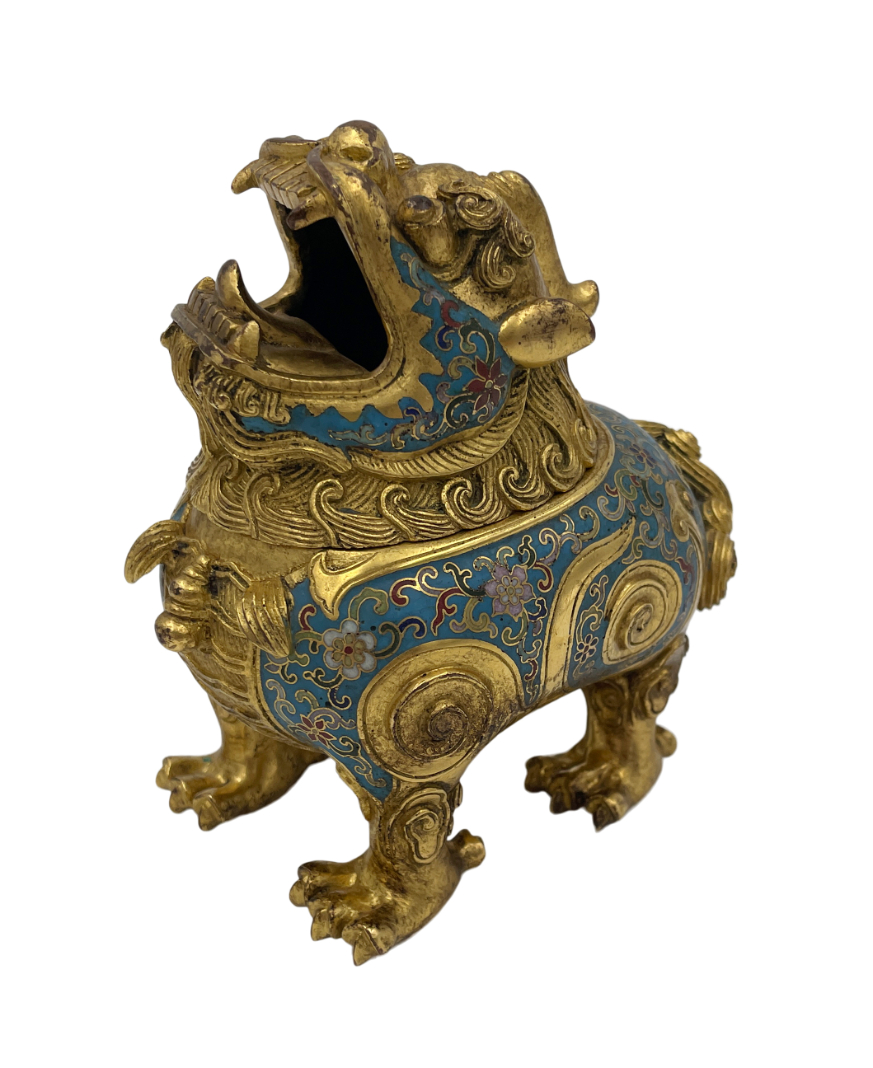 A CHINESE CLOISONNE ENAMEL LUDUAN FORM 3ae341