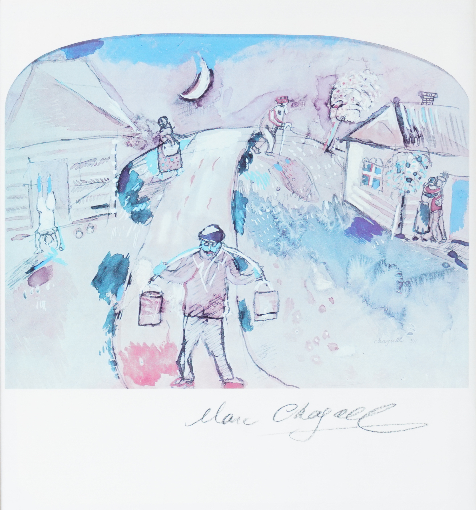 AFTER MARC CHAGALL 2 Le Peige  3ae389