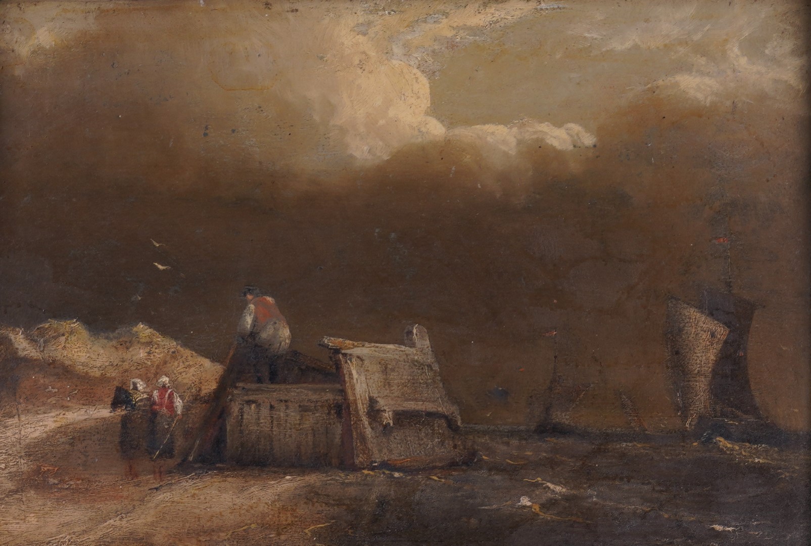 MANNER OF JOHN WILSON Coastal scene