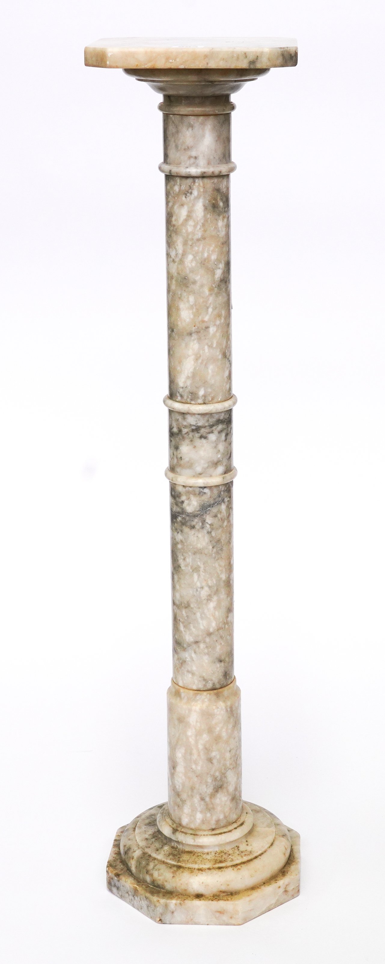 A MARBLE COLUMN PLINTH OR PEDESTAL 3ae46a