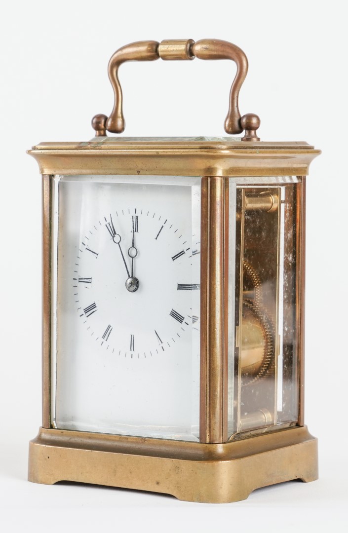 A FRENCH BRASS CARRIAGE CLOCK Circa 3ae47a