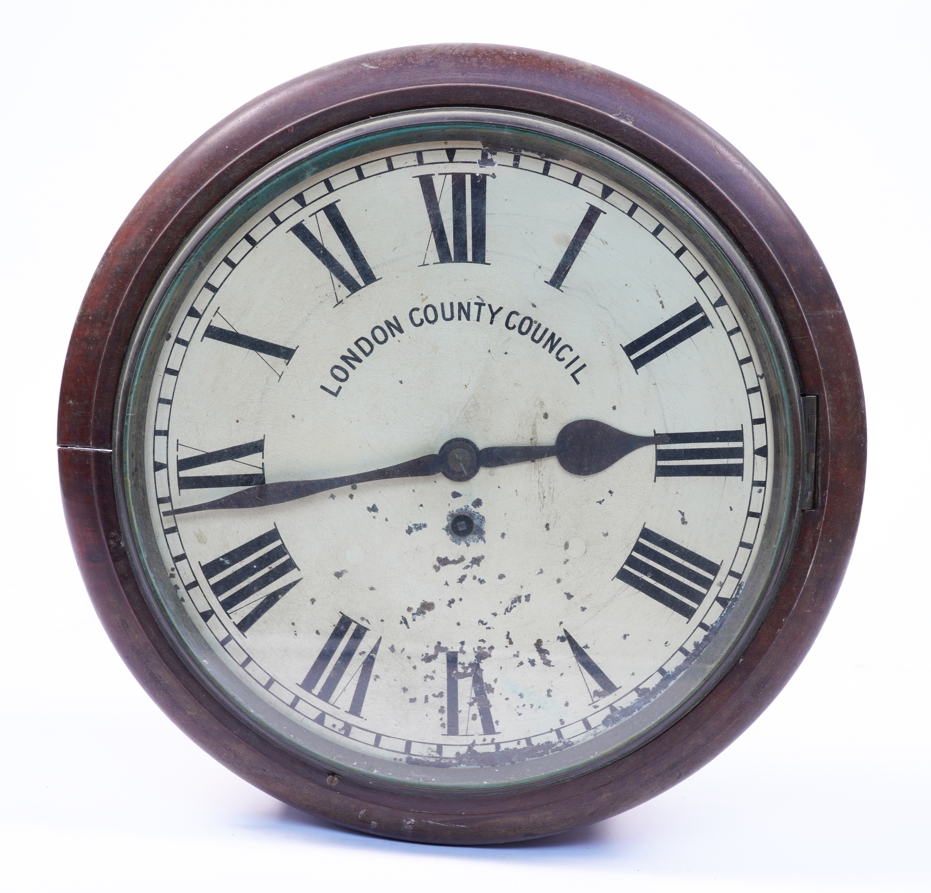 A MAHOGANY CASED FUSEE DIAL CLOCK 3ae49e