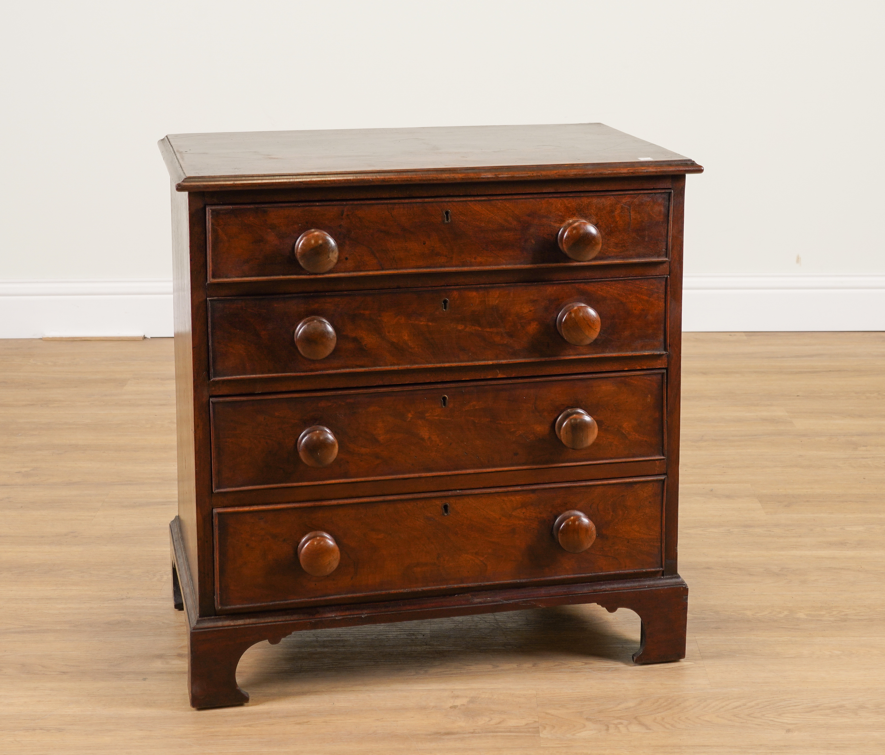 AN EARLY 19TH CENTURY MAHOGANY SMALL