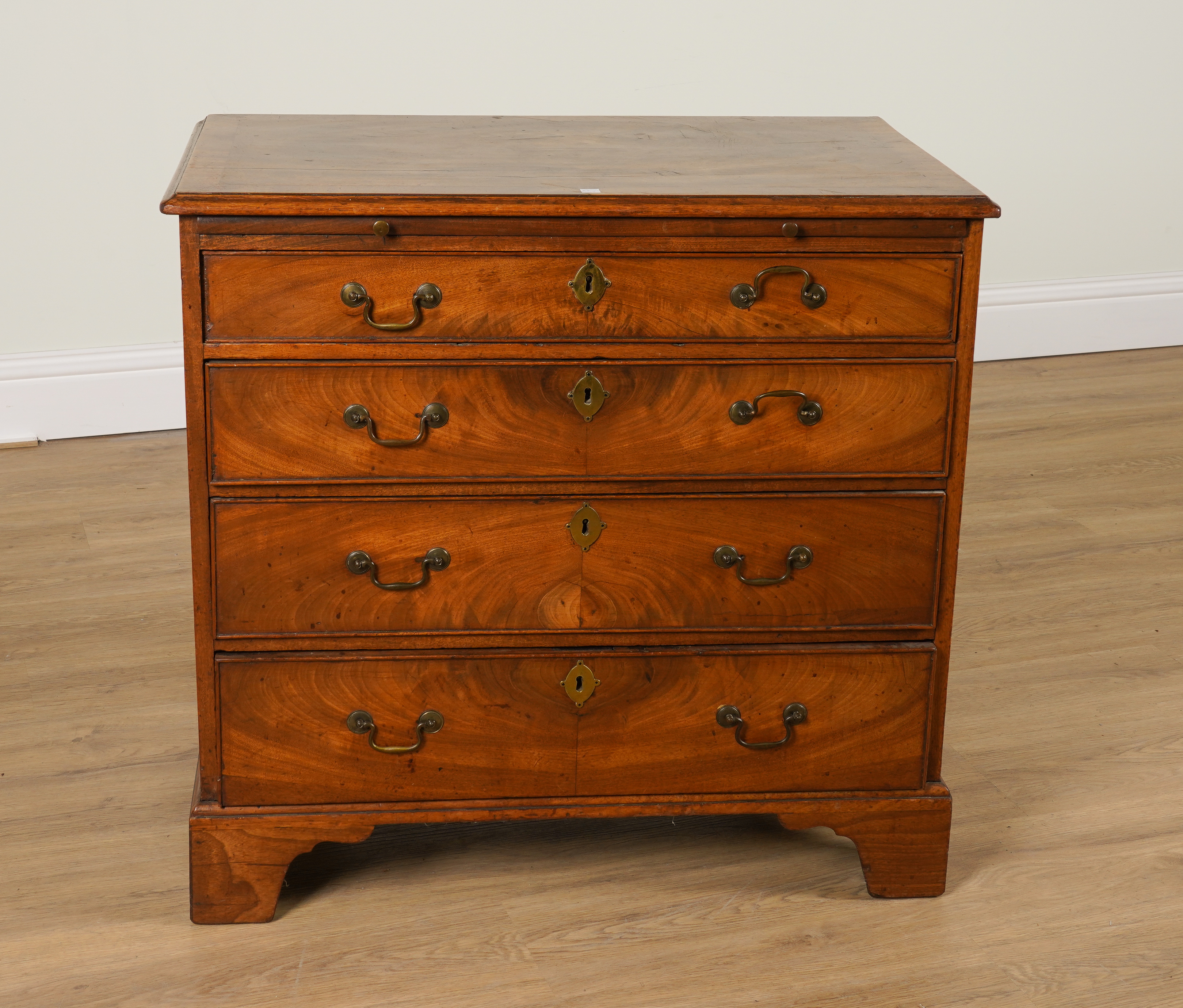 A MID-18TH CENTURY MAHOGANY FOUR DRAWER