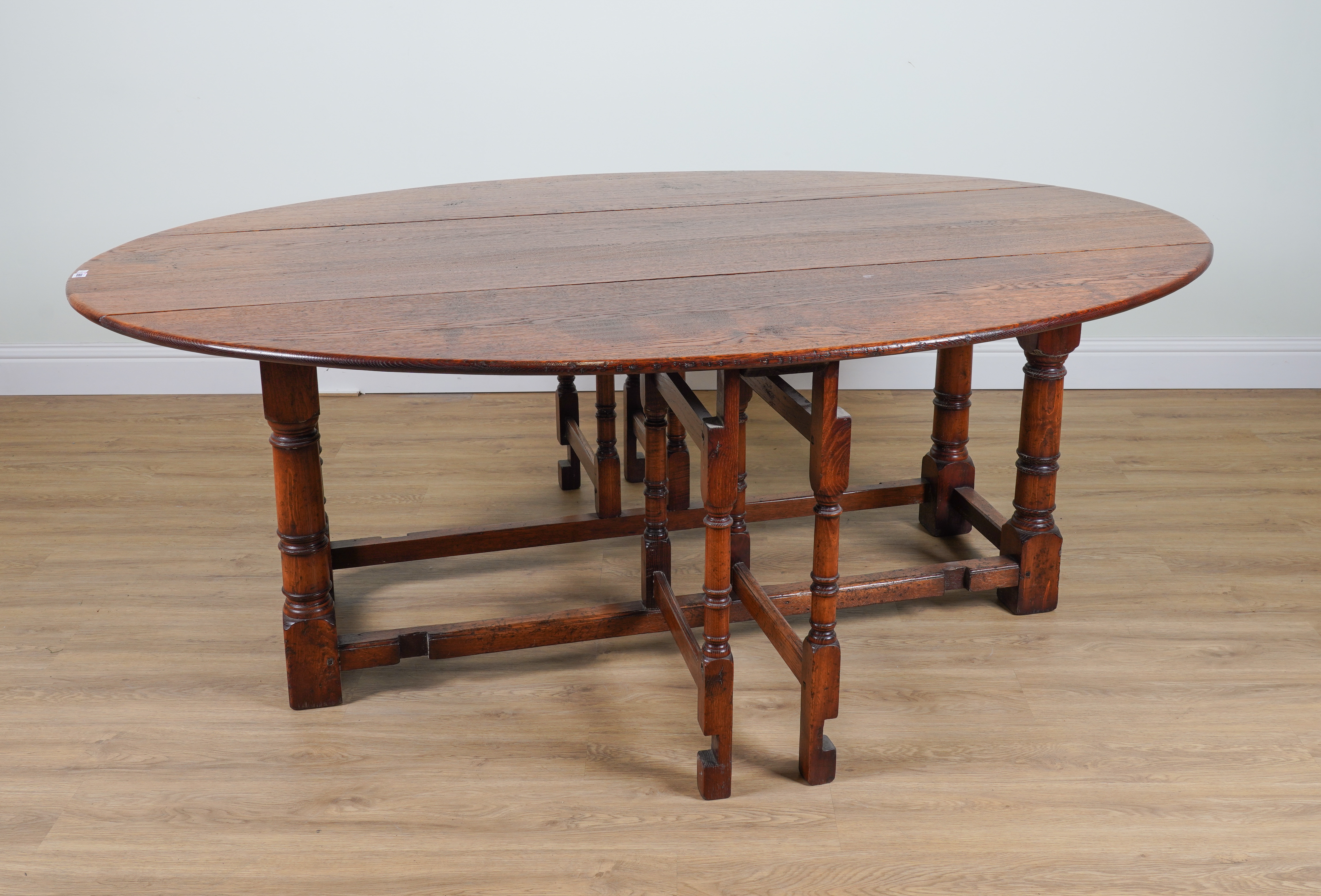 A LARGE 17TH CENTURY OAK DOUBLE