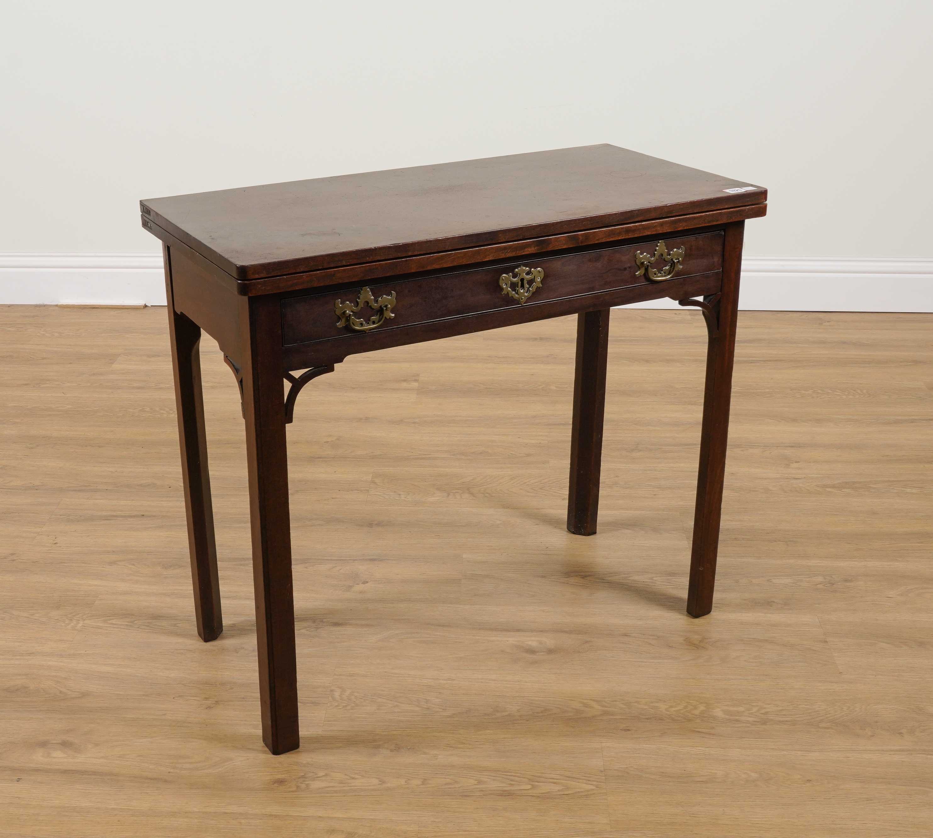 A GEORGE II RECTANGULAR MAHOGANY 3ae55a